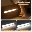 Rechargeable 20cm Motion Sensor Light Bar with Remote - Black Cabinet Lamp - 4
