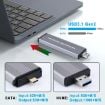 NVMe 10Gbps USB3.1 Gen2 Hard Drive Enclosure, USB + Type-C, 2230/2242 - 5