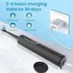 3-in-1 Electric Toothbrush & Water Flosser with 180mL Tank (Black) - 8