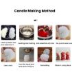 Dream Rose Flower Column Aromatherapy Candle Silicone Mold ZW-343 - 7