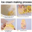 Flower Ice Cream Silicone Mold - 4 Grids Food-Grade Ice Pop (White) - 8