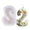 Flower Digital Aromatherapy Candle Silicone Mold, Style 2 ZL-985 - 1