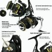 YUMOSHI LP2000M Metal Spinning Fishing Reel 5.2:1 High-Speed Gear Ratio - 5