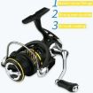 YUMOSHI LP4000M Metal Spinning Fishing Reel 5.2:1 High-Speed Gear Ratio - 2