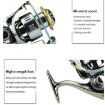 YUMOSHI SJ5000 Saltwater Spinning Reel, Full Metal Spool, 5.2:1 Gear Ratio - 4