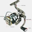 YUMOSHI SJ5000 Saltwater Spinning Reel, Full Metal Spool, 5.2:1 Gear Ratio - 6