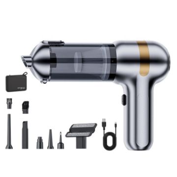SUITU ST-6665 Pro Car Wireless Vacuum Cleaner, Silver Gold, With Bag - 1