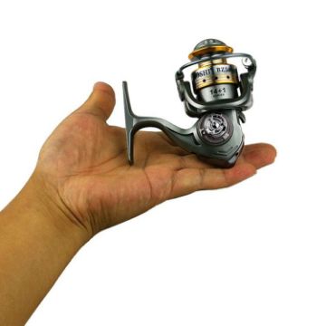 YUMOSHI BZ800 Mini Spinning Reel, 5.2:1 Gear Ratio for Rock/Ice Fishing - 1