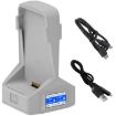 DJI Flip YX Dual-Slot Vertical Battery Charger with Color Screen - 2