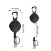 Retractable Anti-Loss Hangable Climbing Buckle - Outdoor Pull Buckle Black - 2