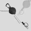 Retractable Anti-Loss Hangable Climbing Buckle - Outdoor Pull Buckle Black - 3