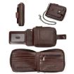 HUMERPAUL BP735 Brown Leather Wallet RFID Anti-Theft Multiple Slots - 4