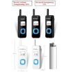 HELIDA T-M1 Mini Portable Rechargeable Walkie Talkie, 22 Channels, White - 8
