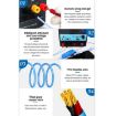 SUNSHINE SS-905D Power Supply Start-up Cables for iPhone/Android Repair - 7
