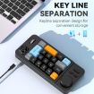 MKESPN 19-Key USB-C Wired Gaming Keyboard with Macro & Joystick (Black) - 3