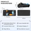 MKESPN 19-Key USB-C Wired Gaming Keyboard with Macro & Joystick (Black) - 9