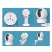 5pcs 54mm Round Base Mount Bracket for EZVIZ Security Cameras White - 4
