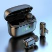 Type-C Dual Microphone Wireless Finger Clip Bluetooth Mic (Black) - 1