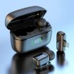 Dual Microphone Wireless Finger Clip Bluetooth Mic for Mobile (Black) - 1