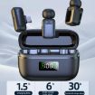 Dual Microphone Wireless Finger Clip Bluetooth Mic for Mobile (Black) - 5