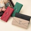 HUMERPAUL BP998 Women's Green Leather Wallet RFID Multi-Card Clutch - 2