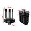 Three-Slot Adapter Camera Cage with 360 Rotating Connector Tripod Adapter - 2