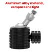 Universal Mini Ball Head Adapter: 1/4" Female to Male Tripod Mount - 3