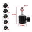 Universal Mini Ball Head Adapter: Q3-B M4 Female to 1/4 Male Tripod Mount - 2
