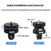 TFSM107 Action Camera Quick Release Adapter with 3-Page Card Slot - 4