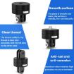 TFSM107 Action Camera Quick Release Adapter with 3-Page Card Slot - 5