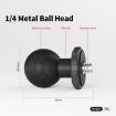 Metal Arm Clamp Magnetic Base with 1/4" Ball Head for Cameras - Black - 7