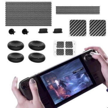 Steam Deck Console Joystick Cap Sticker & Dust Plug Protection Kit - 1