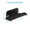 Wall Mount Holder for Nintendo Switch & Joy-Con with Game Storage (White) - 5