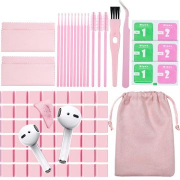 AhaStyle PT178 Pink Earphone & Electronic Cleaning Kit for Keyboard & Tablet - 1