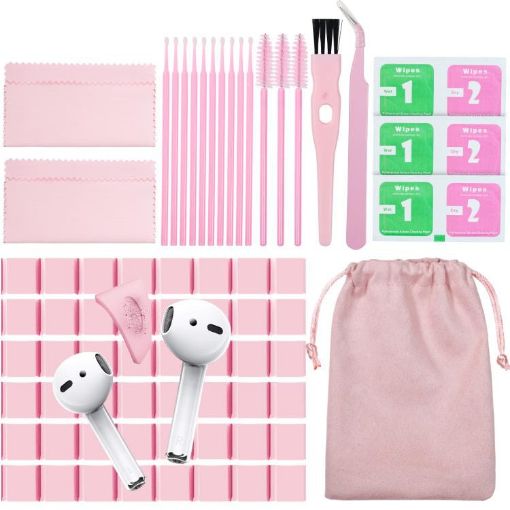AhaStyle PT178 Pink Earphone & Electronic Cleaning Kit for Keyboard & Tablet - 1