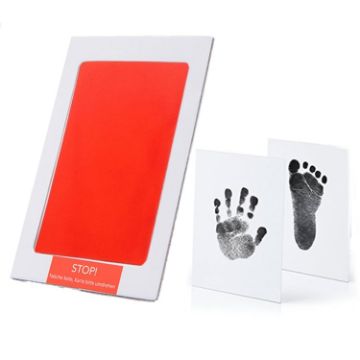 Non-Toxic Red Baby Handprint Footprint Clay Souvenir Toy Gifts - 1