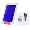 Non-Toxic Baby Handprint Footprint Clay Souvenirs Toy Gifts (Blue) - 1