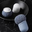 Blue Polyester Cleaning Ball Brush - Short Handle Kitchen Dishwashing Tool - 6
