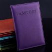 Black Artificial Leather Travel Passport Cover - Stylish & Durable - 6