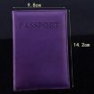 Deep Blue Artificial Leather Travel Passport Cover - 7
