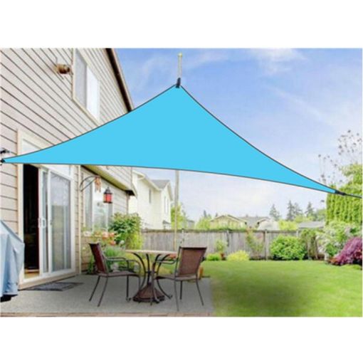 Triangle Sunshade Canopy 4x4x4M - Outdoor Sun Protection, Random Color - 1