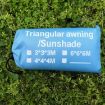 Triangle Sunshade Canopy 4x4x4M - Outdoor Sun Protection, Random Color - 8