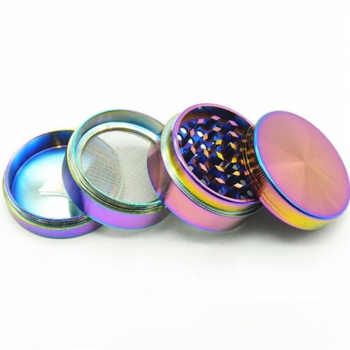 4-Layer Aluminum Herb Grinder - Alloy Tobacco Smoke Grinder - 1