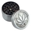 30MM Stainless Steel Maple Leaf Herb Grinder, 3 Layers Weed Grinder - 3