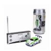 Mini RC Car Radio Remote Control - Coke Can Green & White Racing Car - 1