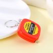 4 PCS Portable Retractable Square Tape Measure Key Ring (Random Color) - 7