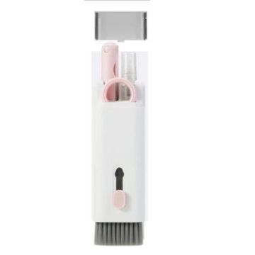 7 in 1 Pink Bluetooth Headphone & Keyboard Cleaning Tools Set - 1