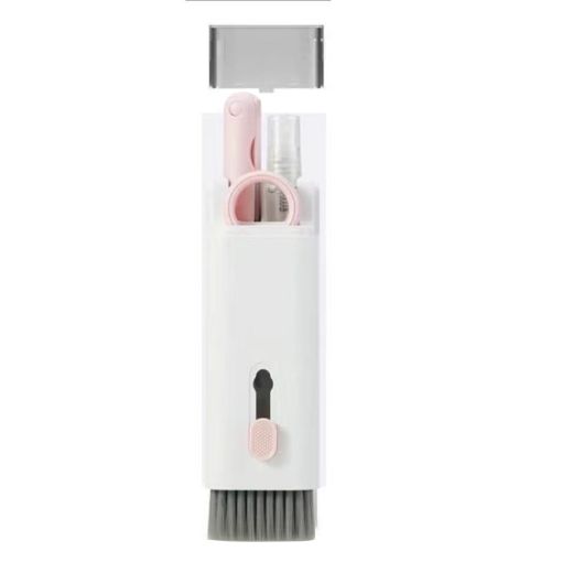 7 in 1 Pink Bluetooth Headphone & Keyboard Cleaning Tools Set - 1