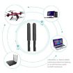 Dual Band WiFi Antenna 2x 6dBi RP-SMA + 2x 35CM Pigtail Cable for M.2 - 6