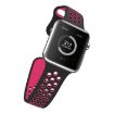 Apple Watch Ultra & Series Silicone Sport Band, Black Rose Red, 42-49mm - 3